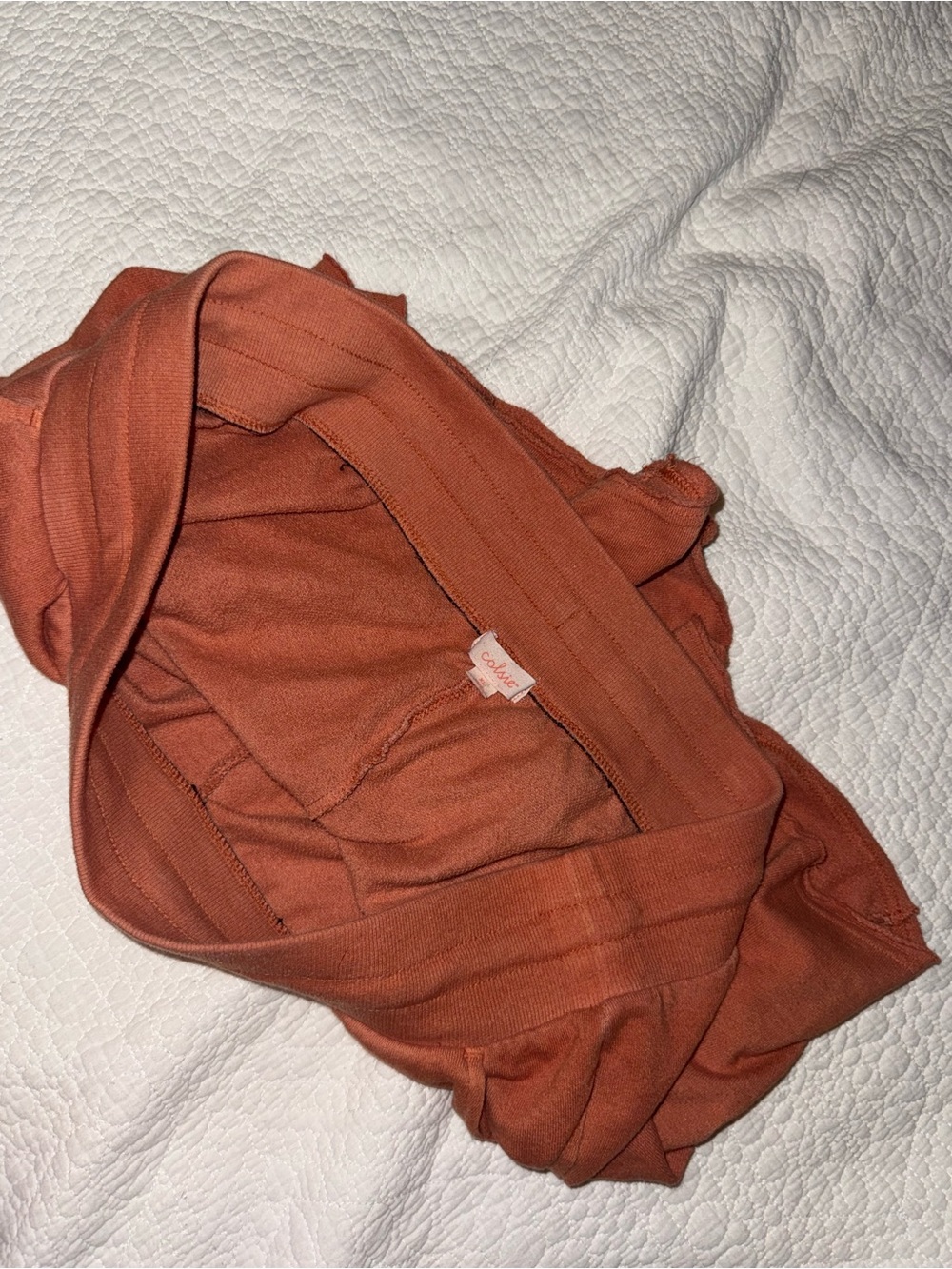 Rust Orange Drawstring sweatshorts - Picture 4 of 4